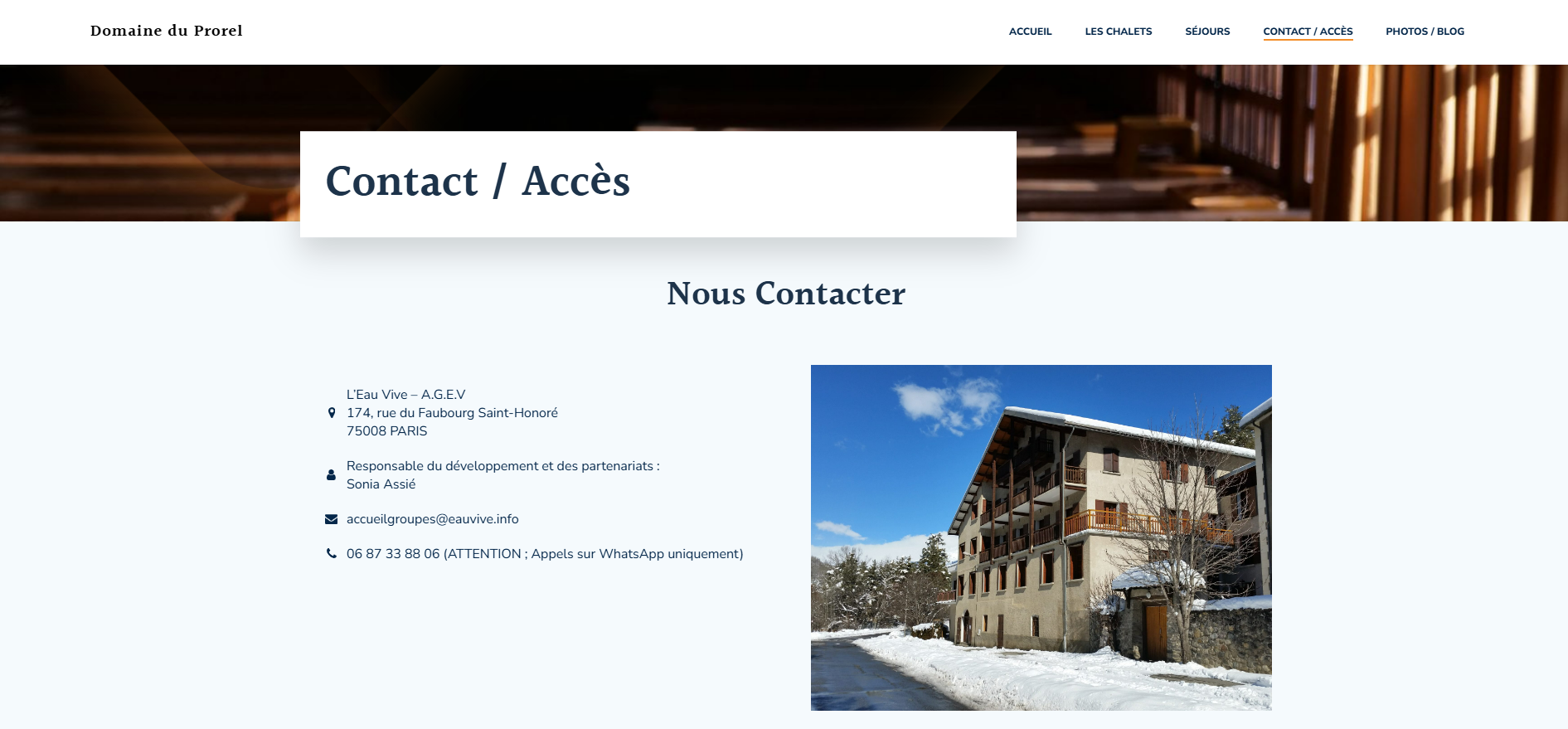 Module de contact