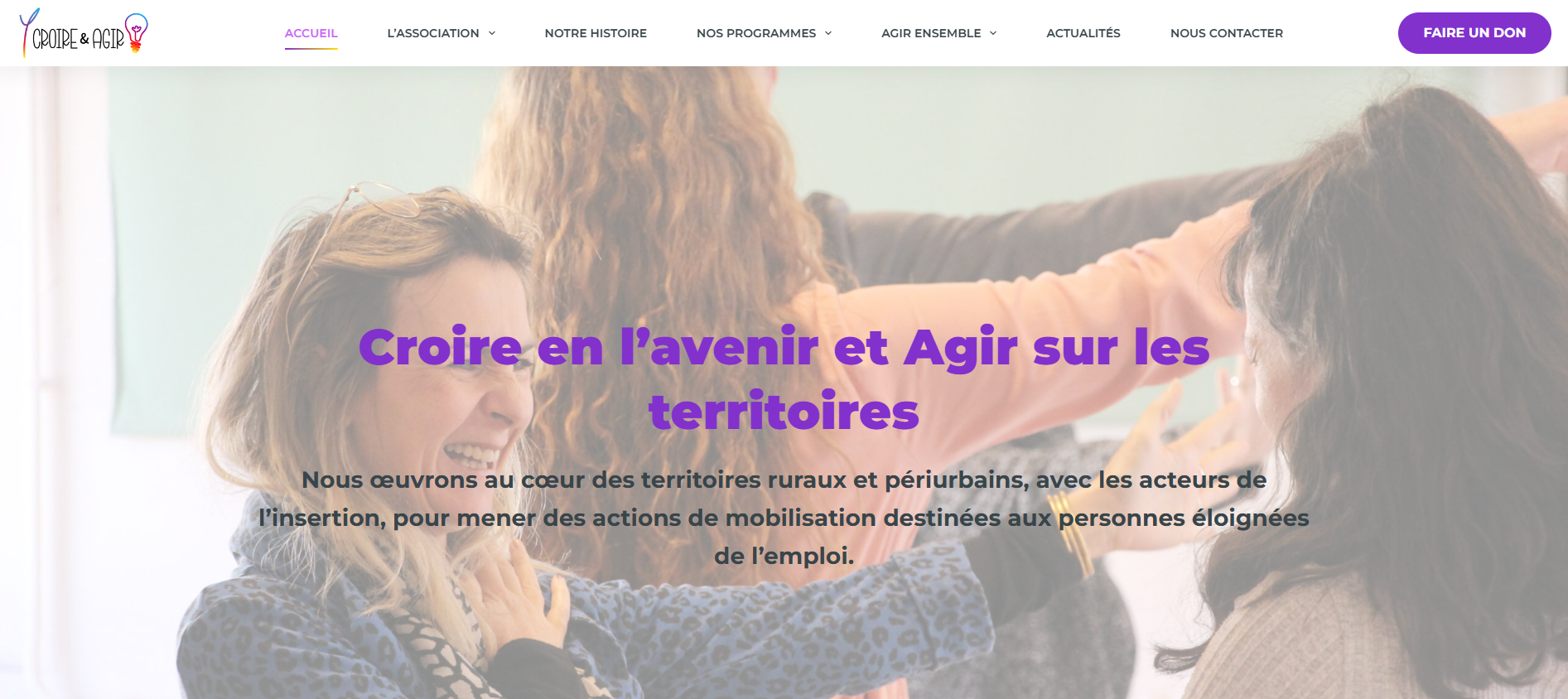 Accueil du site